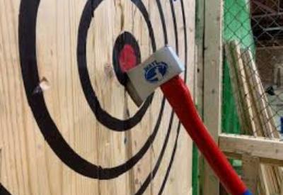 Axe Throwing at Paintball USA